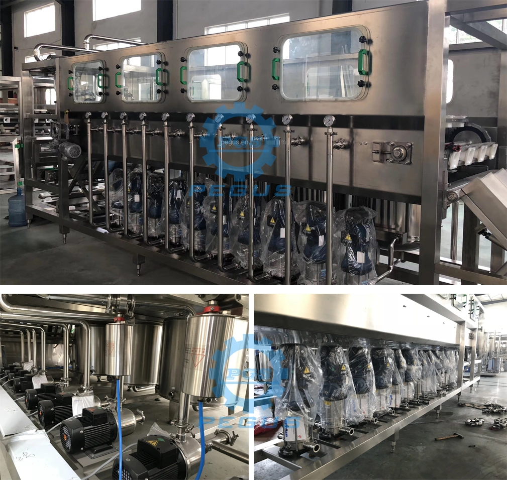 Full Auto Big Bottle Five Gallon Barrel Water Filling Machine 5 Gallon Water Bottling Plant Bottled 5 Gallons Water Machine