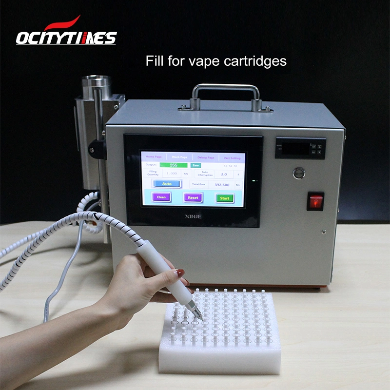 2023 E Cigarette Filling E-Liquid Cartridges Pens or Syringes Refill Semi Automatic Vape Vaporizer Cartridge Oil Filling Machine