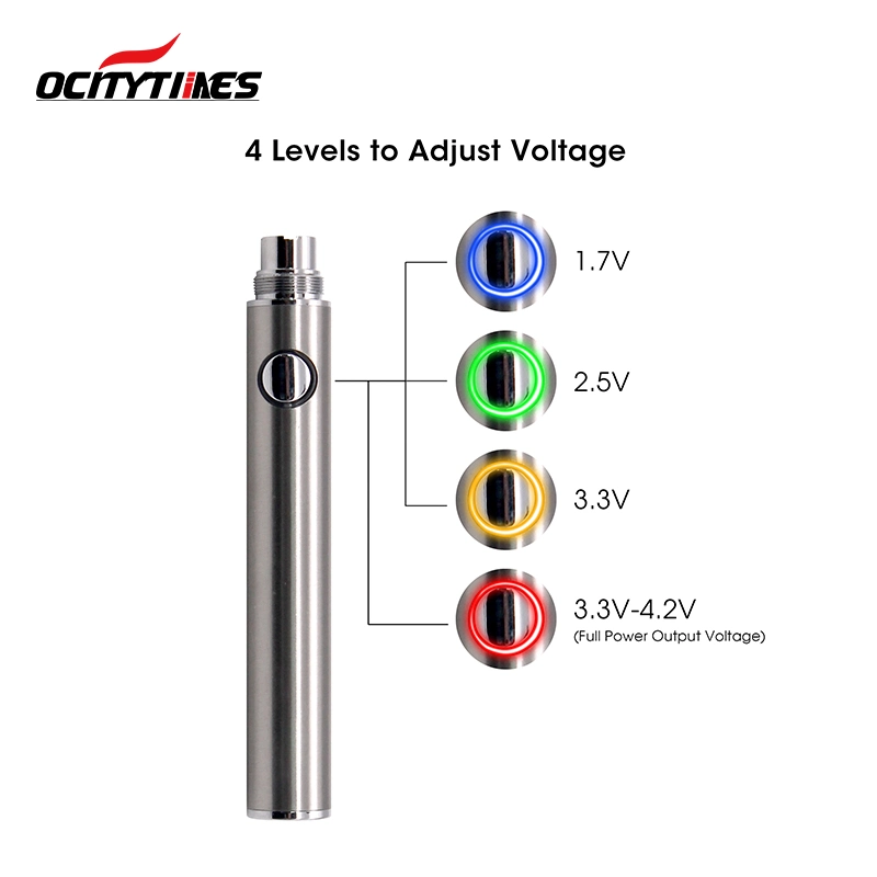 Ocitytimes Preheat 400mAh Vape Pen Battery for 510 Vape Cartridge Empty