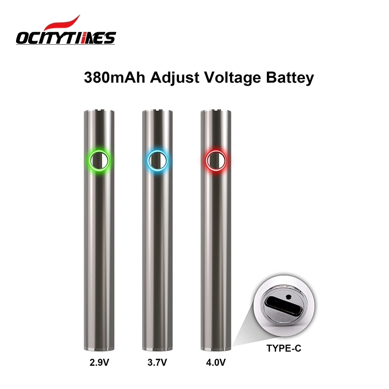 Ocitytimes Hottest Portable 380 mAh Preheat Rechargeable Vape Battery Pen