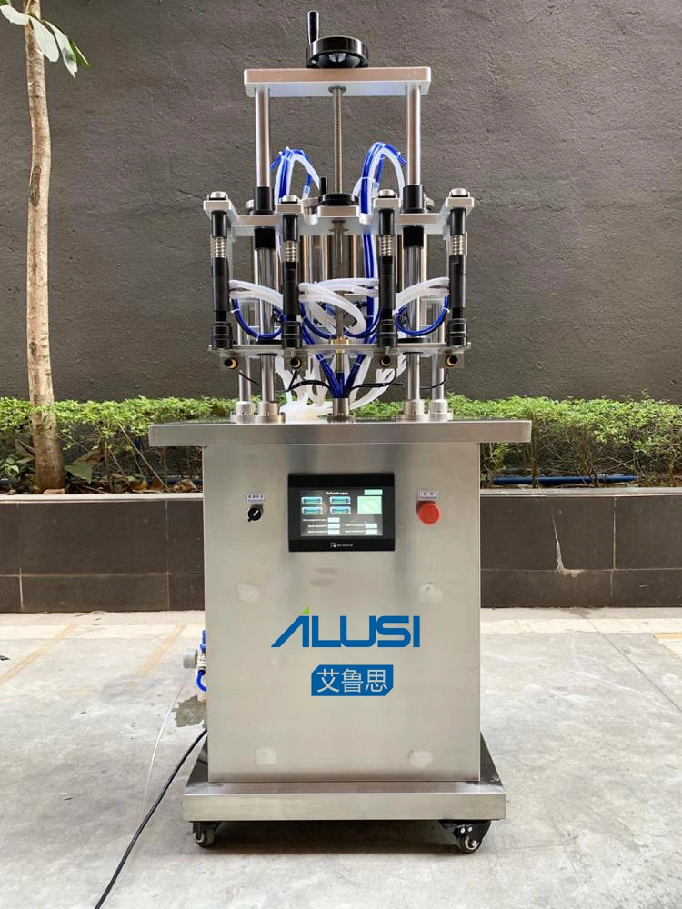 Ailusi 4 Heads Semi-Automatic Vacuum Spray Perfume Filling Machine