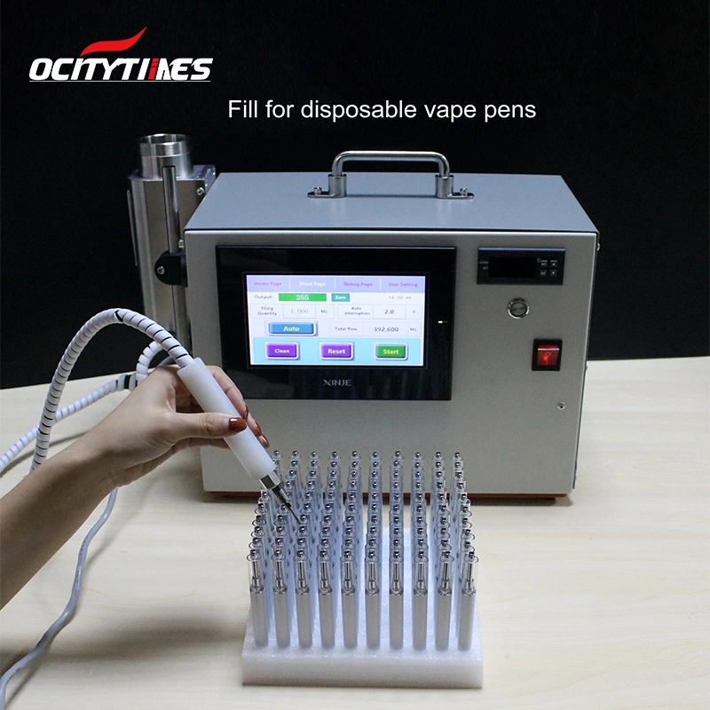 2023 E Cigarette Filling E-Liquid Cartridges Pens or Syringes Refill Semi Automatic Vape Vaporizer Cartridge Oil Filling Machine