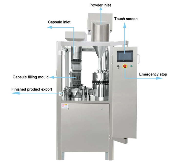 Njp-1200 Ganoderma Lucidum Spore Powder Pharmaceutical Fully Automatic Hard Capsule Filling Machine