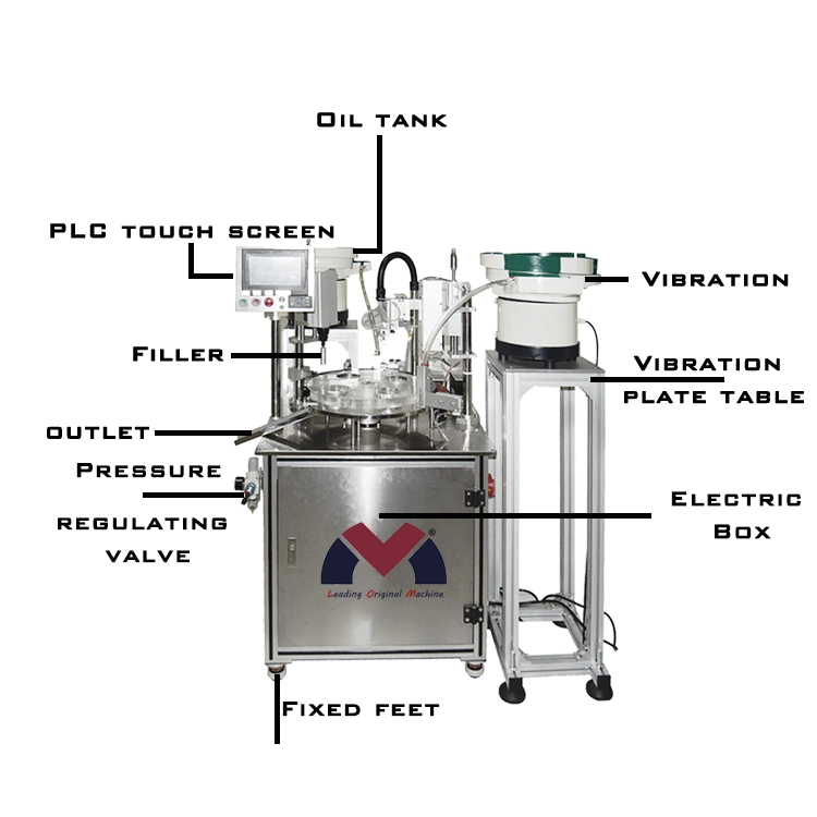 Automatic Cbg Delta8 Cbg Vape Cartridge Filling Capping Machine for Thick Oil