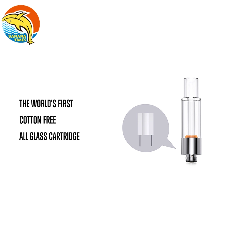 California Wholesale Distributor All Glass 2 Gram Hte Thick Oil Vape Cartridge OEM 1ml 2ml Empty Glass Cartridges with 100% Ceramic Coil