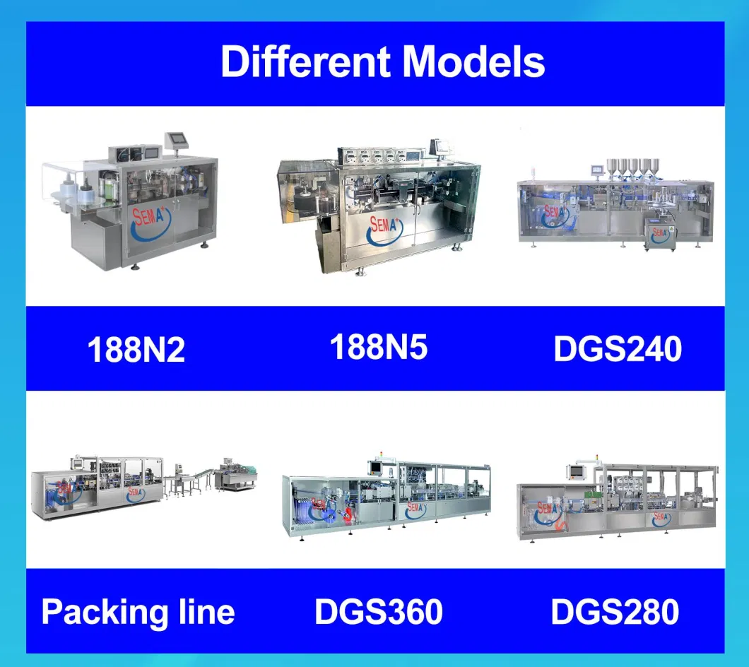 Mini Dose Olive Oil Capsule Packaging Machine Ful Automatic Plastic Ampoule Forming Filling Sealing Machine