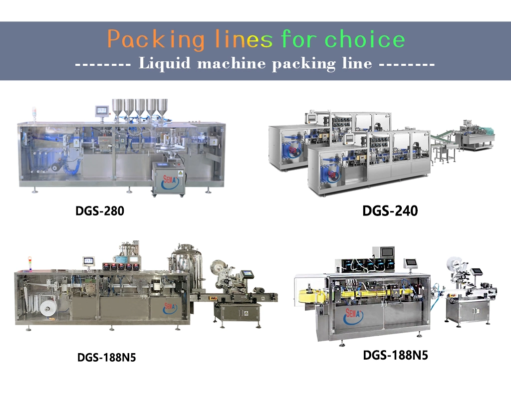 Mini Dose Olive Oil Capsule Packaging Machine Ful Automatic Plastic Ampoule Forming Filling Sealing Machine