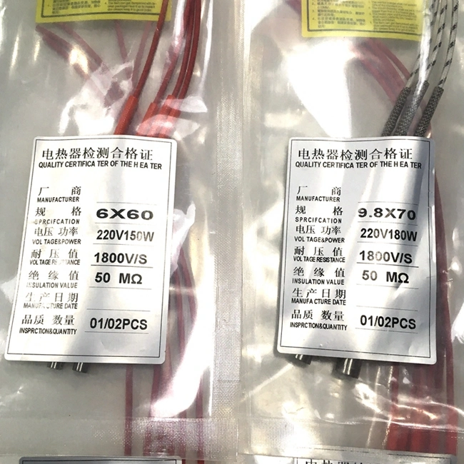 SUS Injection Moulding Machine Used High Watt Density Cartridge Heater