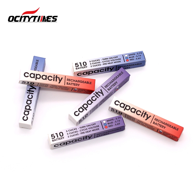 Ocitytimes Hottest Portable 380 mAh Preheat Rechargeable Vape Battery Pen