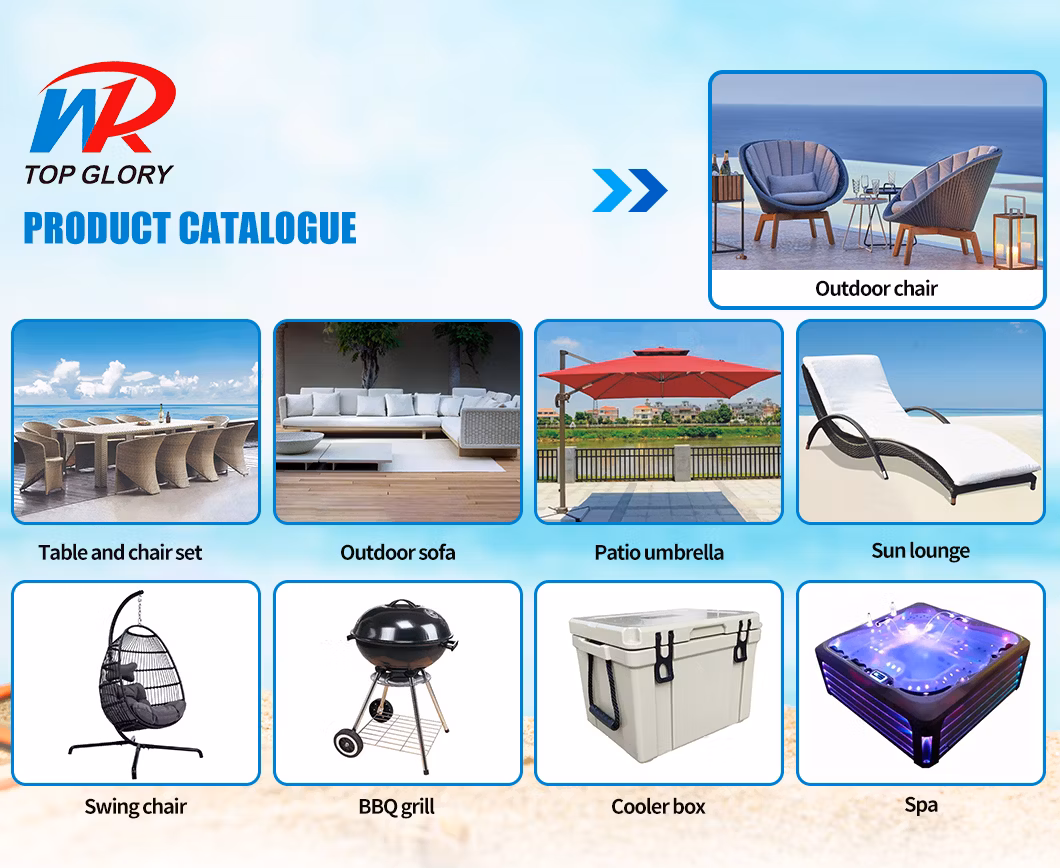 New Design Swimming Pool Lounge Wicker Sunbed Rattan Outdoor Furniture