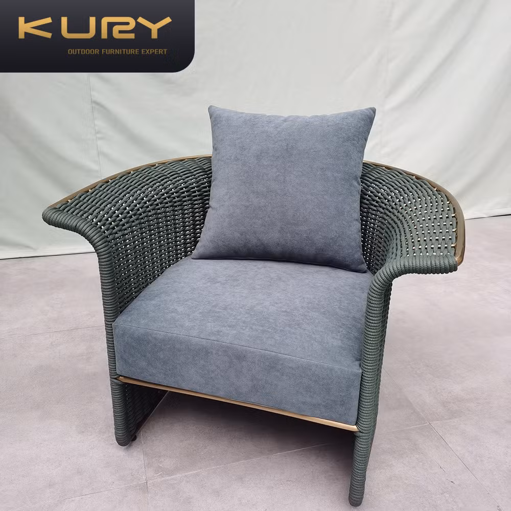 Outdoor Home Hotel Garden Patio Swimming Pool Side Table and Chair Set Chairs and Table Aluminum Frame Furniture