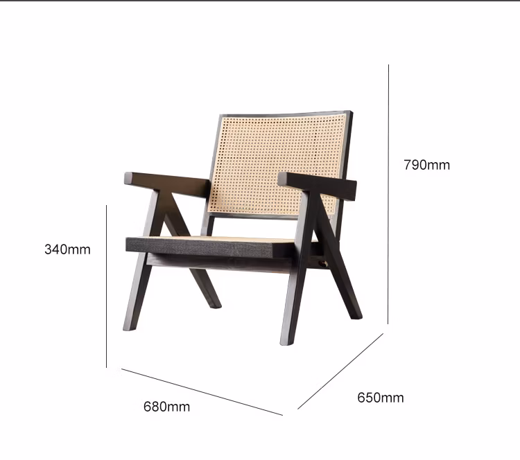 Modern Solid Wood Rattan Antique Chairs Outdoor Marble Table Dining Chair