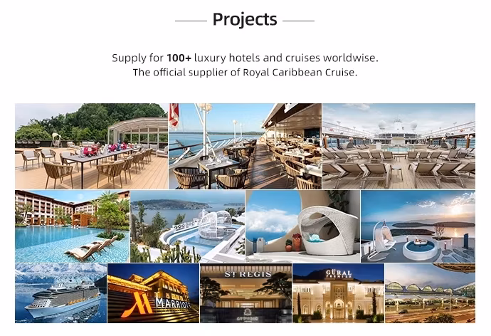 Teak Outdoor Furniture China Supplier Swimming Pool Side Beach Hotel Yacht Club Chaise Lounger Sun Bed Furniture Chair Tables Lounge