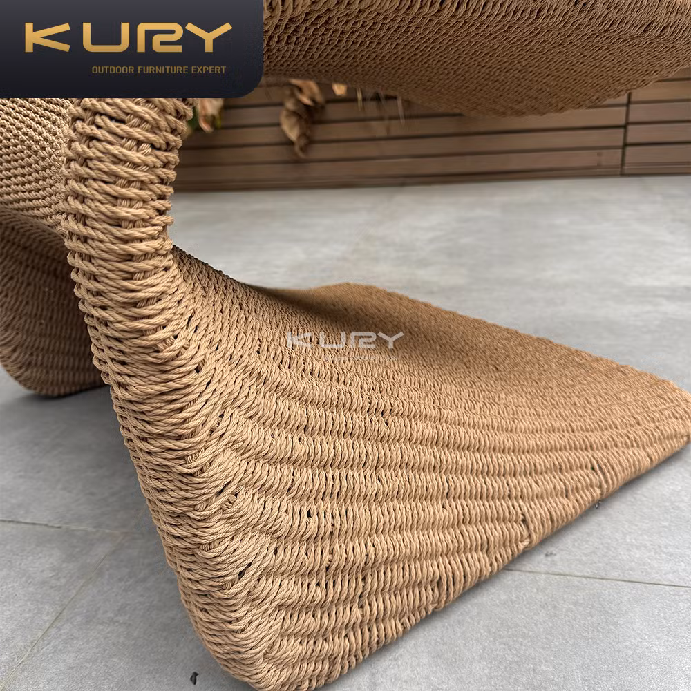 Classical Leisure Patio Furniture Pool Waterproof Lounger Hotel Villa Teak Rattan Chair