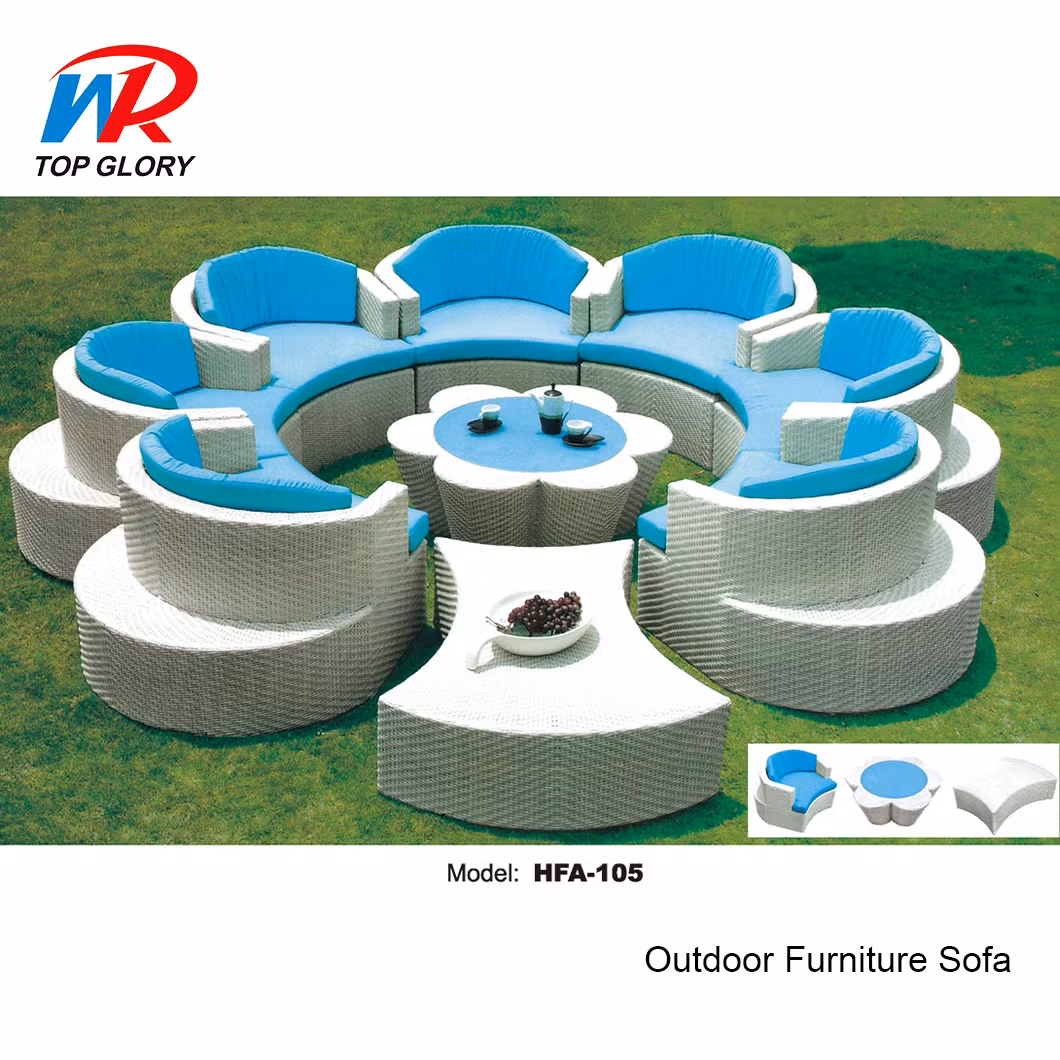 Modern Outdoor White Rattan Restaurant Patio Furniture Garden Dining Set Outdoor Sofa Chair