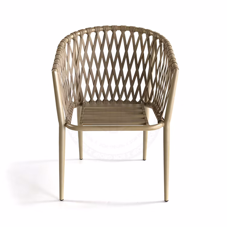 Hotel Restaurant Woven Rope Comfortable Outdoor Patio Furniture Garden Chair