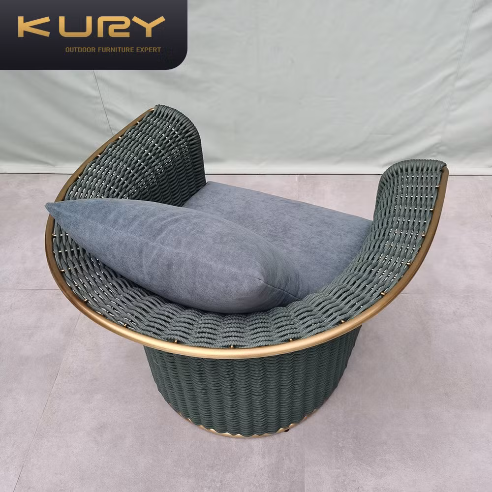 Outdoor Home Hotel Garden Patio Swimming Pool Side Table and Chair Set Chairs and Table Aluminum Frame Furniture