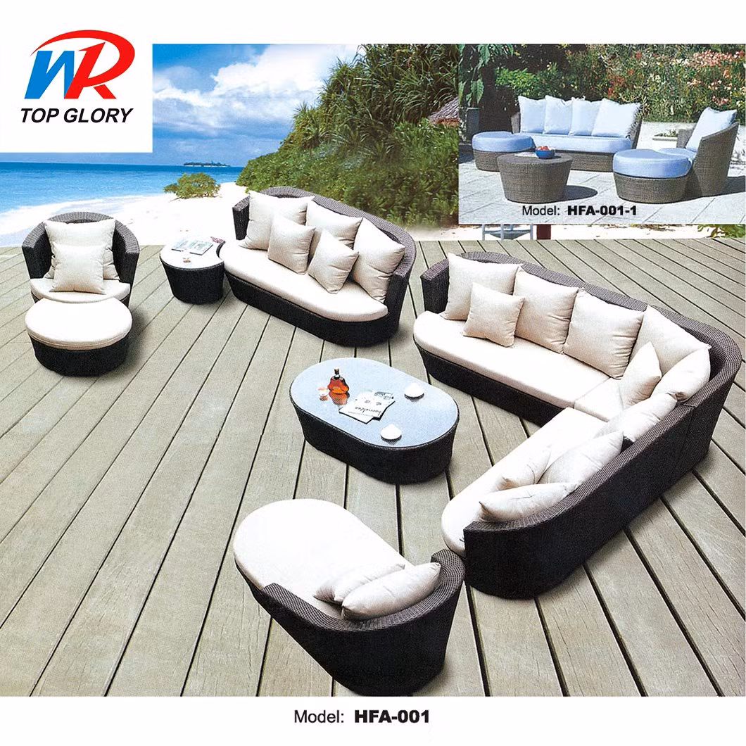 Modern Outdoor White Rattan Restaurant Patio Furniture Garden Dining Set Outdoor Sofa Chair