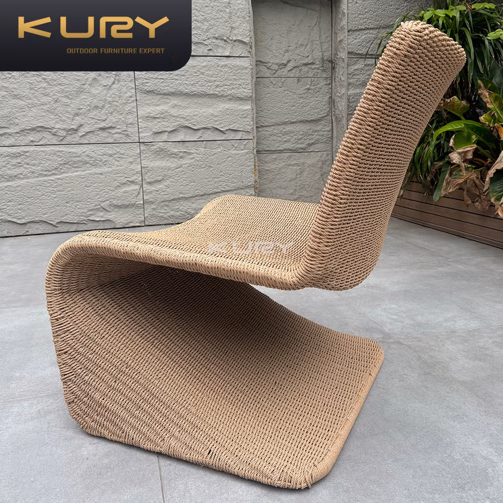 Classical Leisure Patio Furniture Pool Waterproof Lounger Hotel Villa Teak Rattan Chair