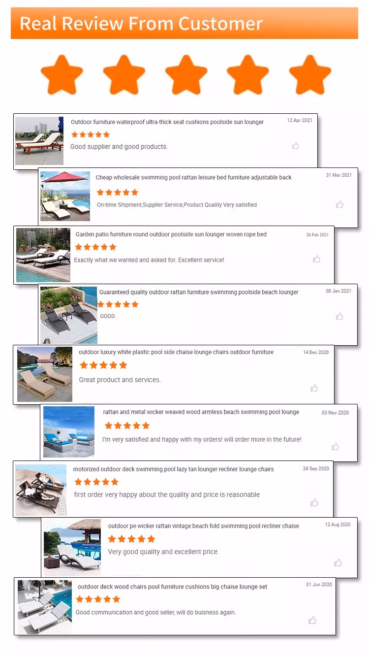 Metal Modern Hanse Carton Standard Packing Pool Chaise Lounge Patio Furniture