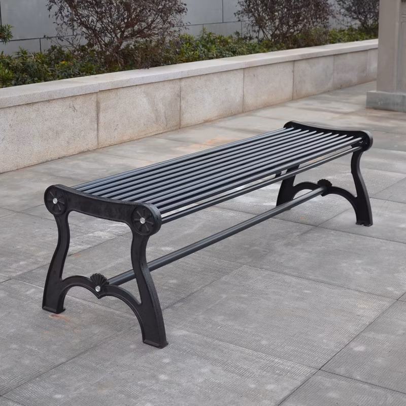 Wholesale Distributor Garden Metal Iron Outdoor Park Double Seats Benches