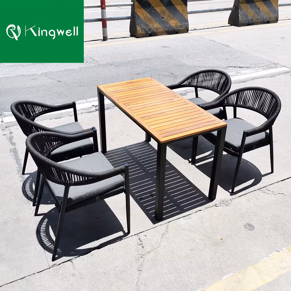 Outdoor Furniture Dining Set Teak Wood Waterproof Outdoor Table and Chair Set