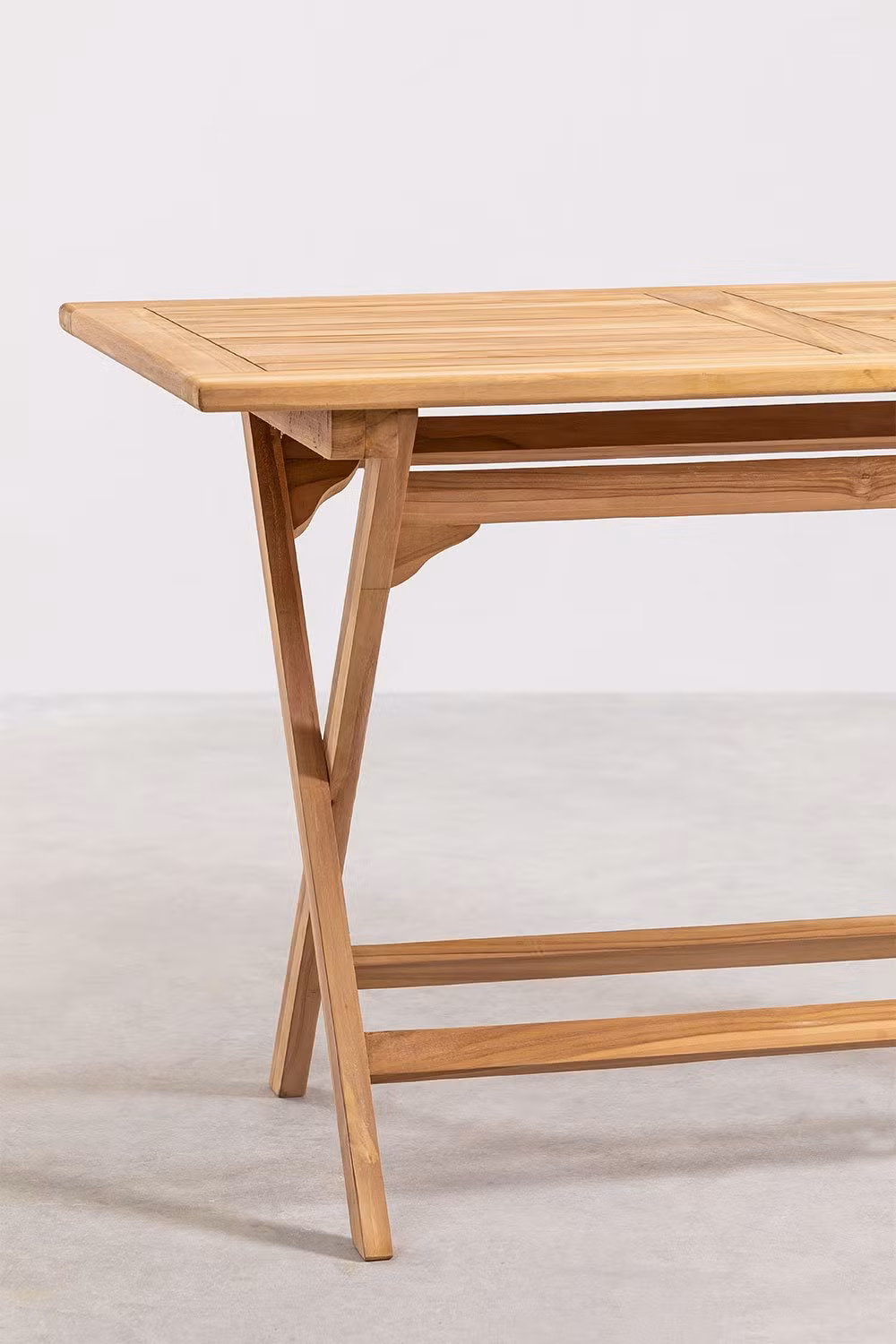 Solid Wood Teak Acacia Walnut Beech Furniture Outdoor Folded Dining Table