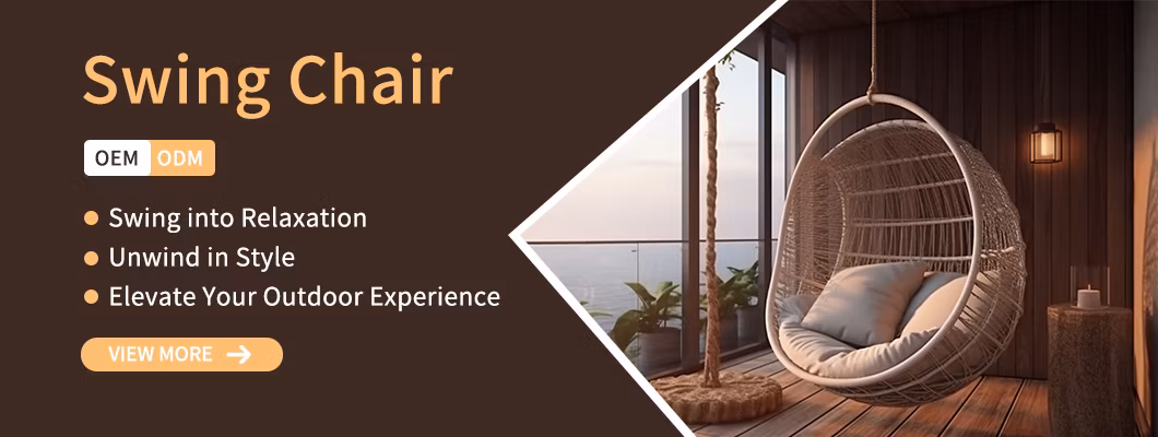 Rattan Swing Egg Shape Chair with Stand Indoor Patio Outdoor Garden Chair Comfortable and Soft