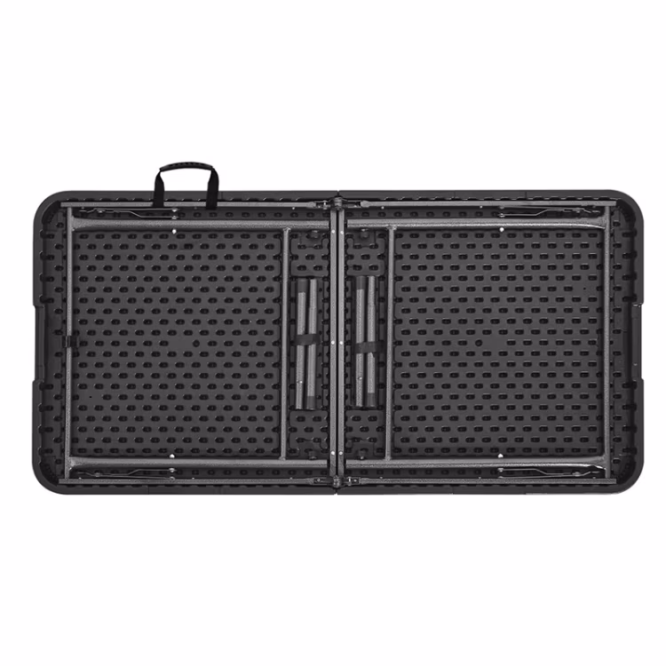 Outdoor Folding Plastic Wooden Rattan Moulded Foldable Portable Camping Garden Table