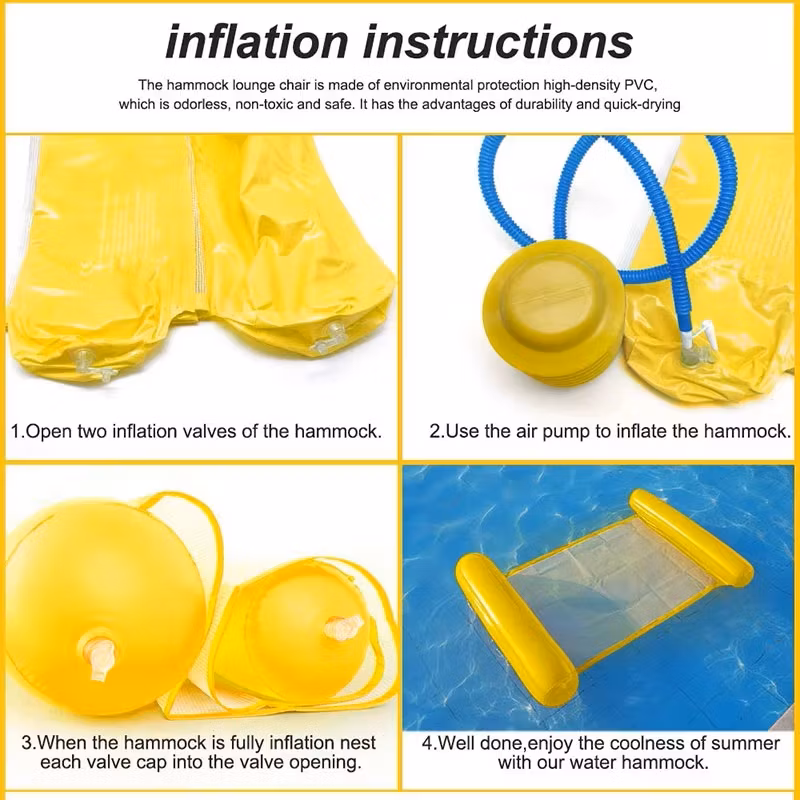 Swimming Pool Float Pools Bed Play Equipment Water Hammock Inflatable for Adult Lounger