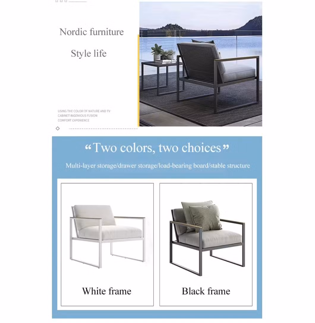 High Quality Aluminum Garden Sofa Patio Metal Outdoor Sofa Set Patio Outdoor Furniture