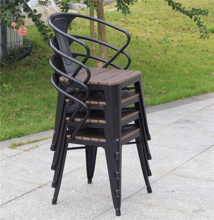 Modern Style Coffee Metal Bar Chairs Outdoor Metal Garden Furniture Table Chair Set Outdoor Banquet Chair
