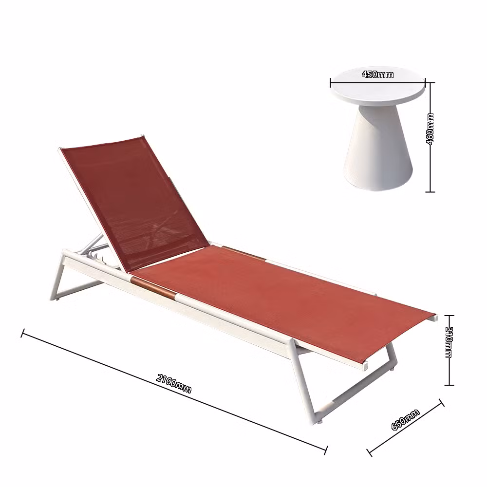 Pool Side Garden Luxury Stackable Teak Chaise Lounge