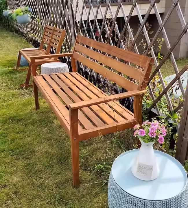 Modern Style Wholesale Popular Comfortable Durable Outdoor Park Wooden Wating Chair