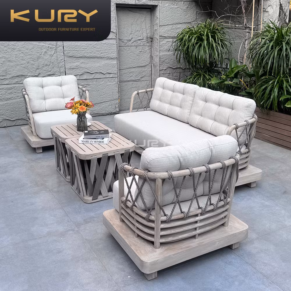 Artie Villa Garden Rattan Luxury Aluminium Outdoor Furniture Garden Hotel Sofa Set