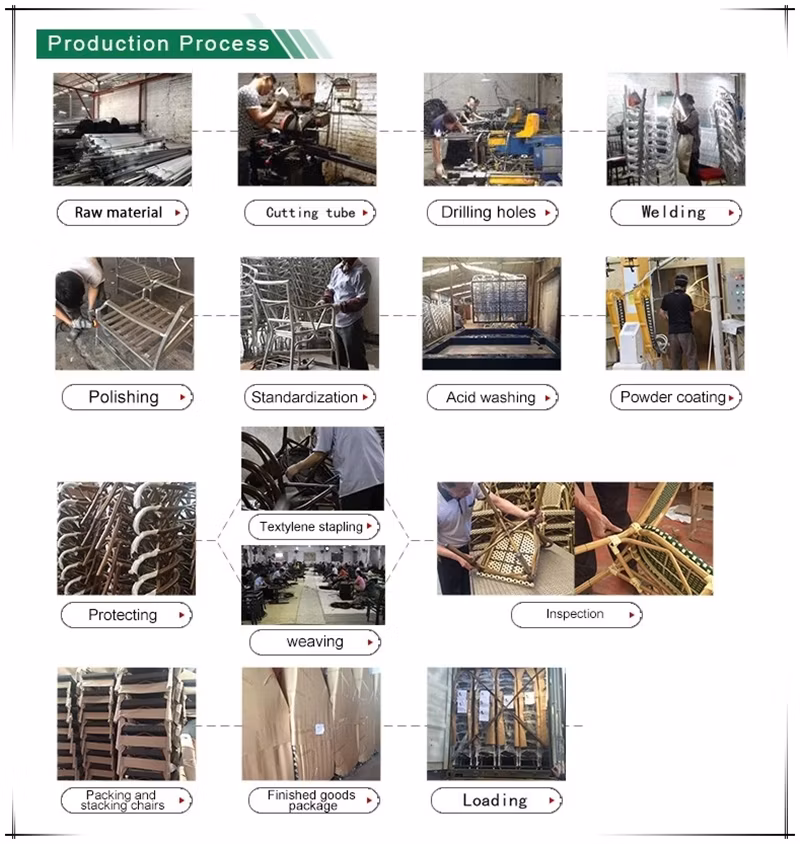 Modern Hot Selling Aluminium High Quality Wicker Garden Outdoor Dining Furniture