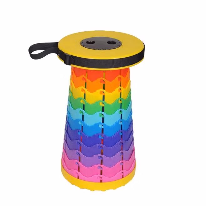 Outdoor Camping Portable Plastic Microscopic Retractable Collapsible Telescopic Folding Stool