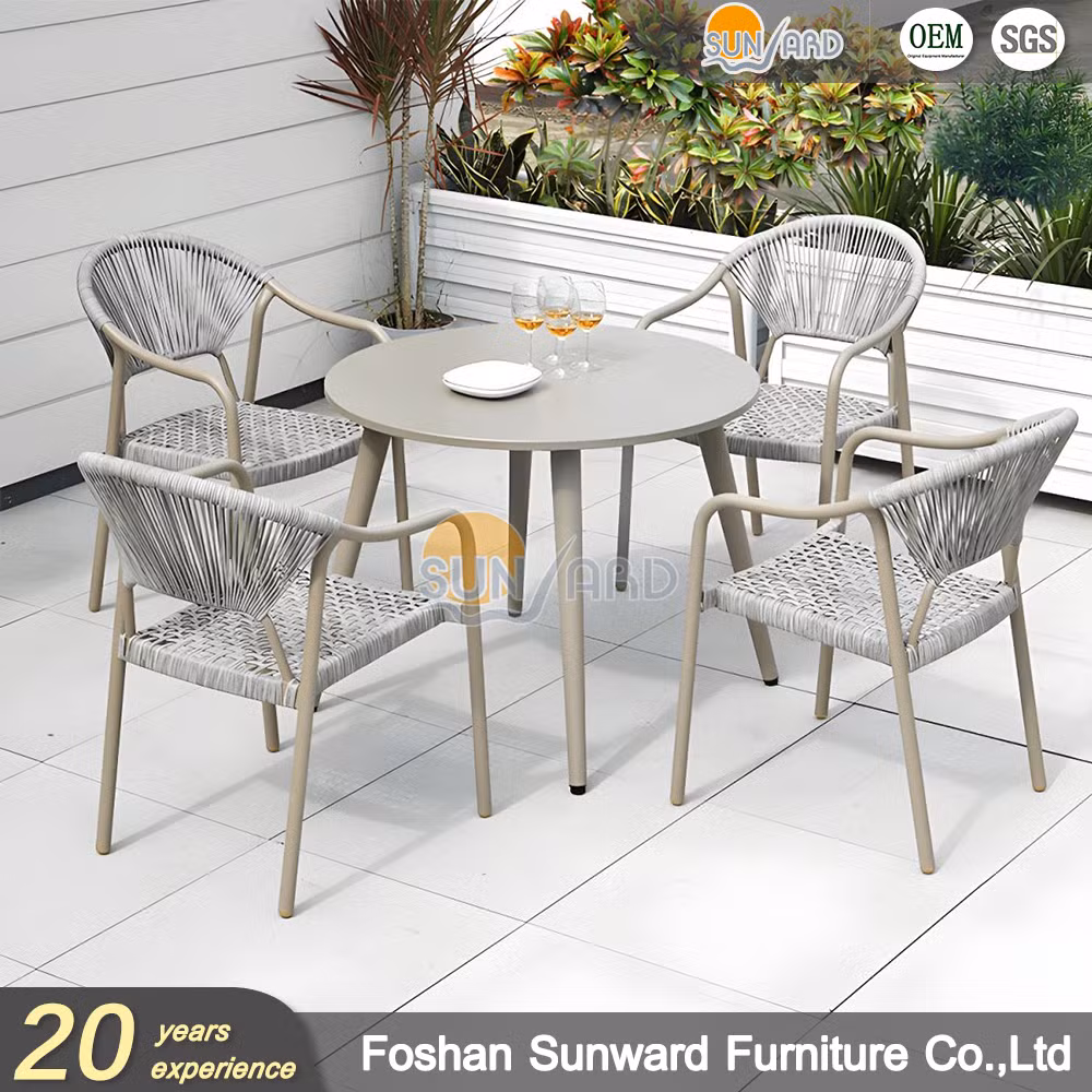 Hotel Restaurant Villa Bar Bistro Patio Garden Balcony Rope Outdoor Dining Set