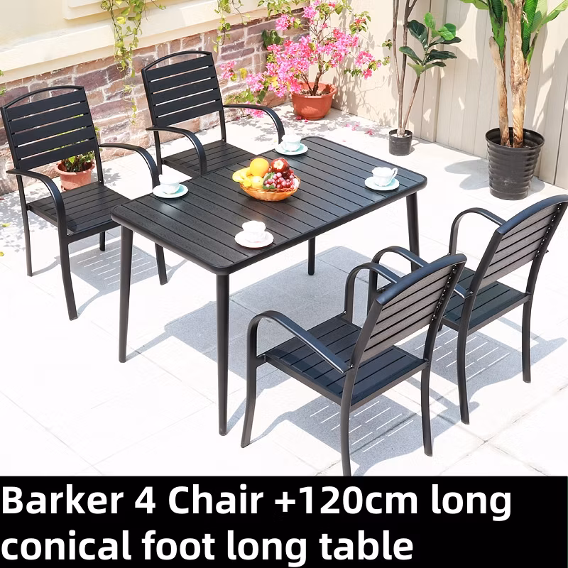 Outdoor Courtyard Leisure Dining Table and Chair Combination
