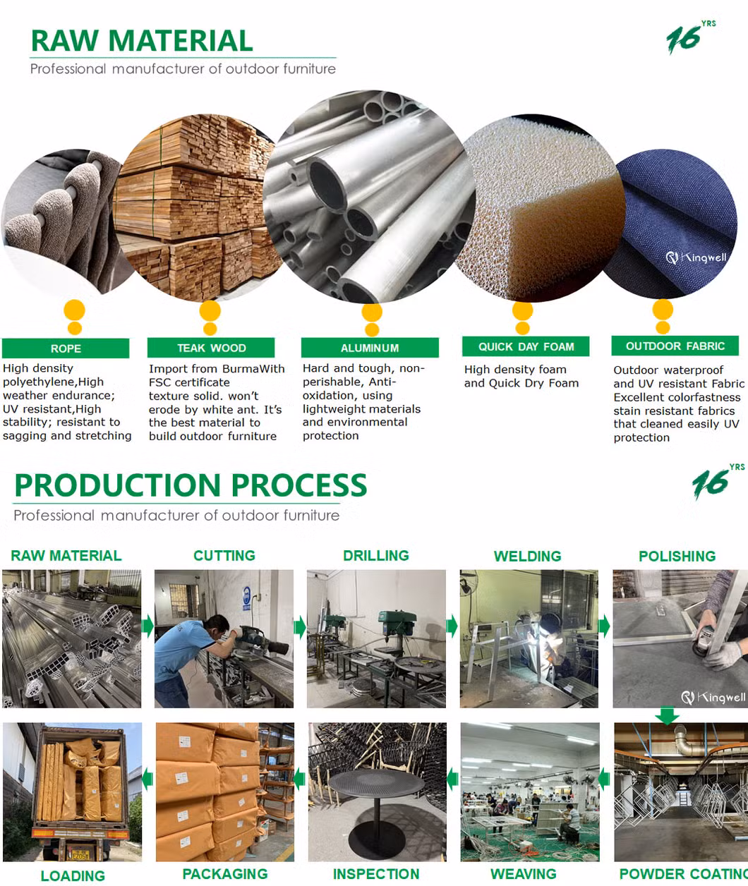 Durable Solid Teak Wood Coffee Table of Outdoor Garden Patio Sets Furniture