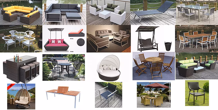 Terrace Garden Dining Table and Chair Outdoor Teak Household Outdoor Hotel Outdoor Furniture Dining Chair