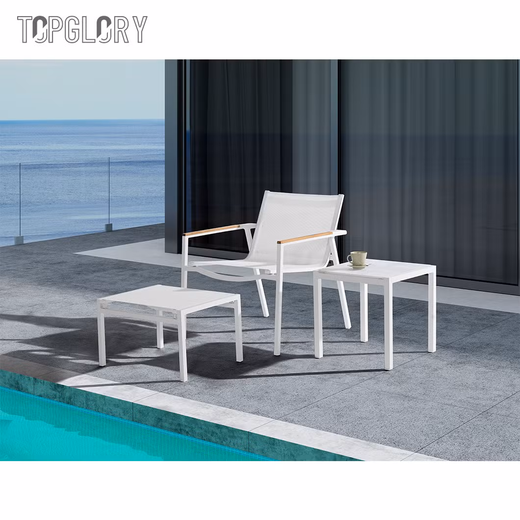 High Quality Courtyard Balcony Leisure Terrace Outdoor Garden Waterproof Sunscreen Chair Coffee Table