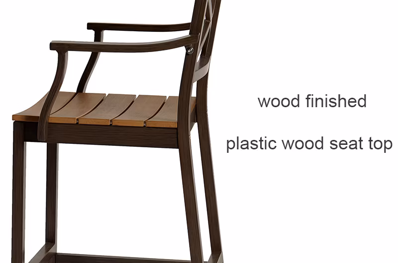 Factory Wholesale Aluminum Garden Furniture Set Outdoor Bar Table Chairs