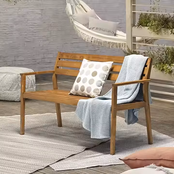 Modern Style Wholesale Popular Comfortable Durable Outdoor Park Wooden Wating Chair