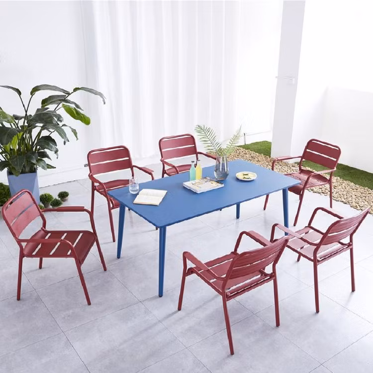 Nordic Fancy Contemporary Outdoor Garden Coffee Shop Dining Cafe Table Chairs Set