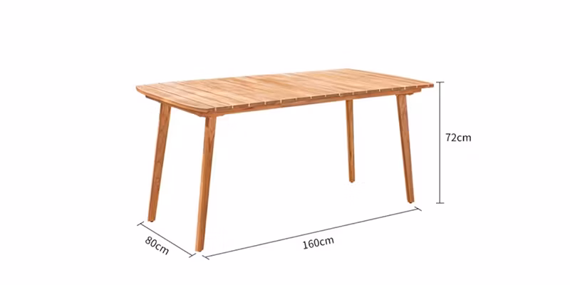 Luxury Patio Outdoor Teak Frame Weaving Rope Table and Chair Set