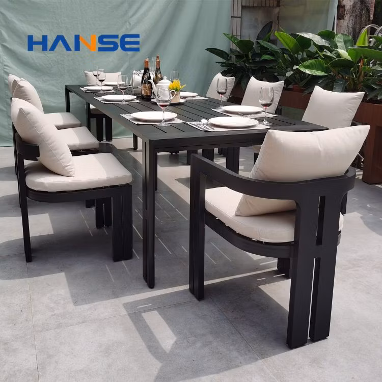 Waterproof Garden Set Hotel Furniture Sectional Garden Set Wood Teak Garden Dining Sets