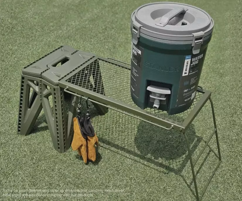 Outdoor Garden Multifunctional Detachable Camping Wooden Folding Table Portable BBQ Igt Camping Table