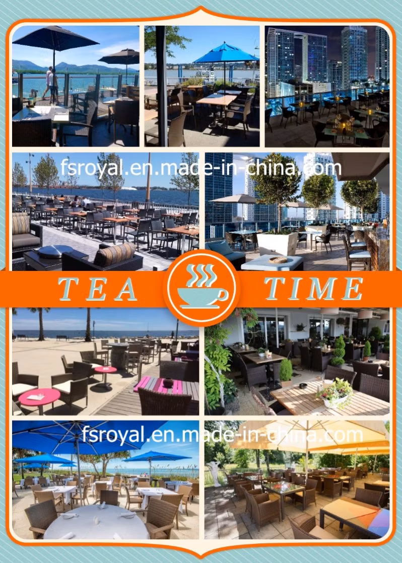 Modern Hot Selling Aluminium High Quality Wicker Garden Outdoor Dining Furniture