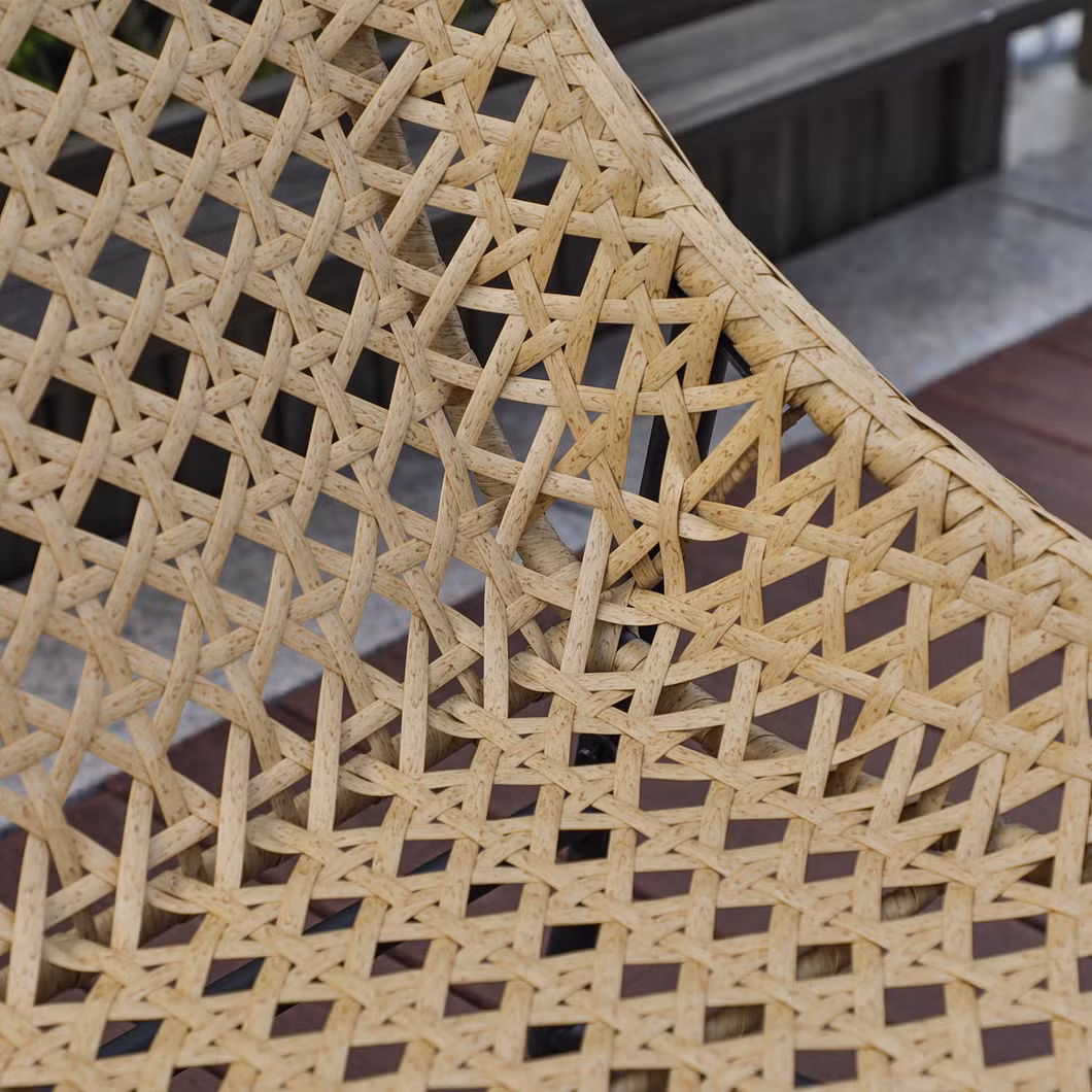 Outdoor Patio 4 Piece Steel Frame PE Rattan Sun Lounger Set